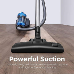 Bagless Canister Vacuum Cleaner – 2.5L Lightweight Vac for Carpets & Hard Floors, Corded with Crevice Tool, Powerful Multi-Surface Pet Hair Cleaner, Blue