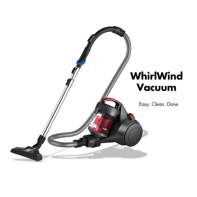 Bagless Canister Vacuum Cleaner – 2.5L Lightweight Vac for Carpets & Hard Floors, Corded with Crevice Tool, Powerful Multi-Surface Pet Hair Cleaner, Blue