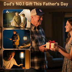 Rechargeable Camping Light with 10000mAh Battery and Detachable Tripod (1.75–6.5 ft), 2200 Lumens Cordless Dimmable Work & Emergency Light for Outdoor Hiking